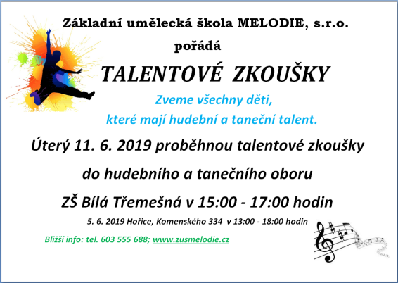 Talentov zkouky Bl Temen